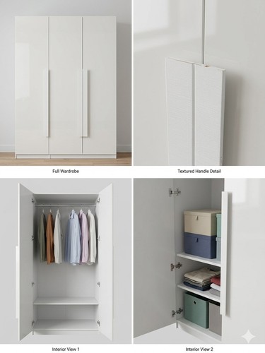 White three door - three,
