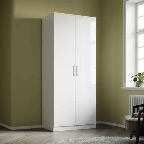 Doors wardrobe white - wardrobe, high