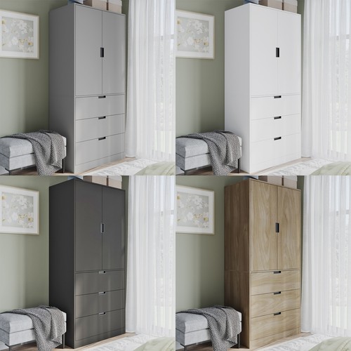 Door modern wardrobe - wardrobe, 3